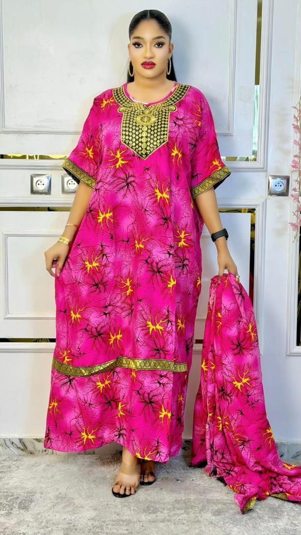 Photo de Robe Africaine - Stylée Manches Courtes
